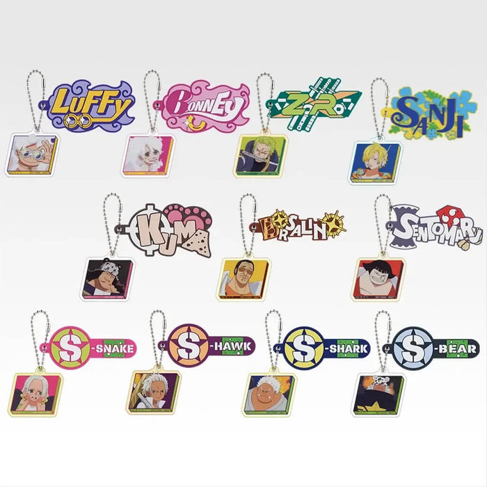 ICHIBAN KUJI ONE PIECE THE FUTURE WE ENVISION - RUBBER KEYCHAIN FULL SET LOT H