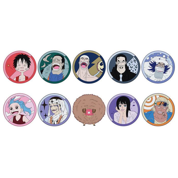 ICHIBAN KUJI ONE PIECE THE GREATEST BATTLE - RUBBER COASTER FULL SET LOT G