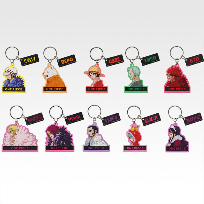 ICHIBAN KUJI ONE PIECE THE UNBREAKABLE LAW - ACRYLIC KEYCHAIN FULL SET LOT I