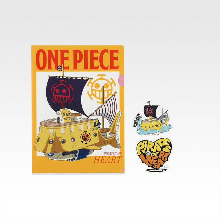 ICHIBAN KUJI ONE PIECE LA LEY INQUEBRANTABLE - LOTE COMPLETO DE CARPETA TRANSPARENTE + PEGATINAS