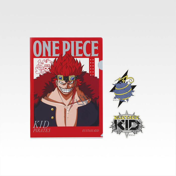 ICHIBAN KUJI ONE PIECE LA LEY INQUEBRANTABLE - LOTE COMPLETO DE CARPETA TRANSPARENTE + PEGATINAS