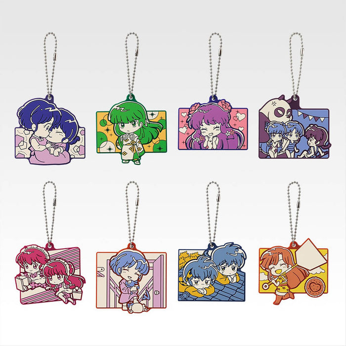 ICHIBAN KUJI RANMA 1/2 2nd EDITION - RUBBER CHARM FULL SET LOT I
