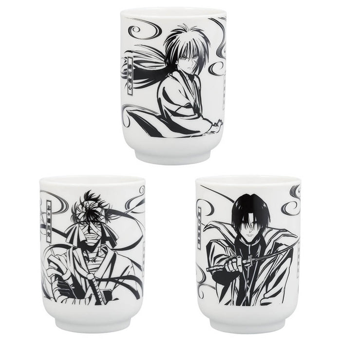 ICHIBAN KUJI RUROUNI KENSHIN MEIJI SWORDSMAN ROMANTIC STORY KYOTO UPRISING - TEACUP COLLECTION FULL SET LOT D
