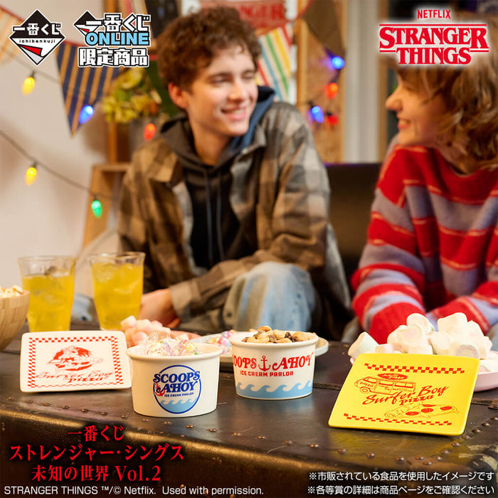 ICHIBAN KUJI STRANGER THINGS UNKNOWN WORLD VOL.2 - TABLEWARE FULL SET LOT F