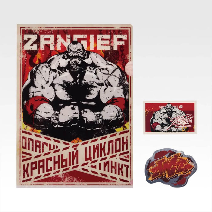 ICHIBAN KUJI STREET FIGHTER 6 - CLEAR FILE + STICKERS FULL SET LOT H