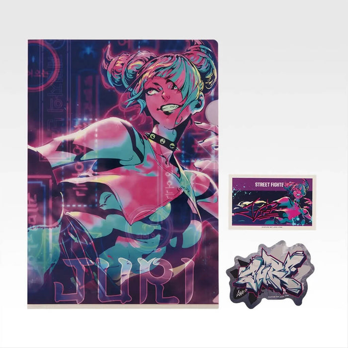 ICHIBAN KUJI STREET FIGHTER 6 - CLEAR FILE + STICKERS FULL SET LOT H