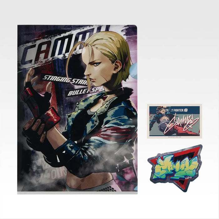 ICHIBAN KUJI STREET FIGHTER 6 - CLEAR FILE + STICKERS FULL SET LOT H