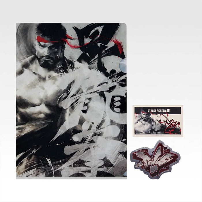 ICHIBAN KUJI STREET FIGHTER 6 - CLEAR FILE + STICKERS FULL SET LOT H