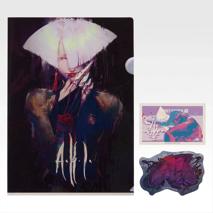 ICHIBAN KUJI STREET FIGHTER 6 - CLEAR FILE + STICKERS FULL SET LOT H