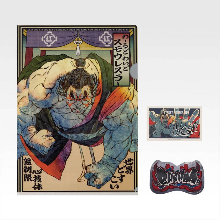 ICHIBAN KUJI STREET FIGHTER 6 - CLEAR FILE + STICKERS FULL SET LOT H