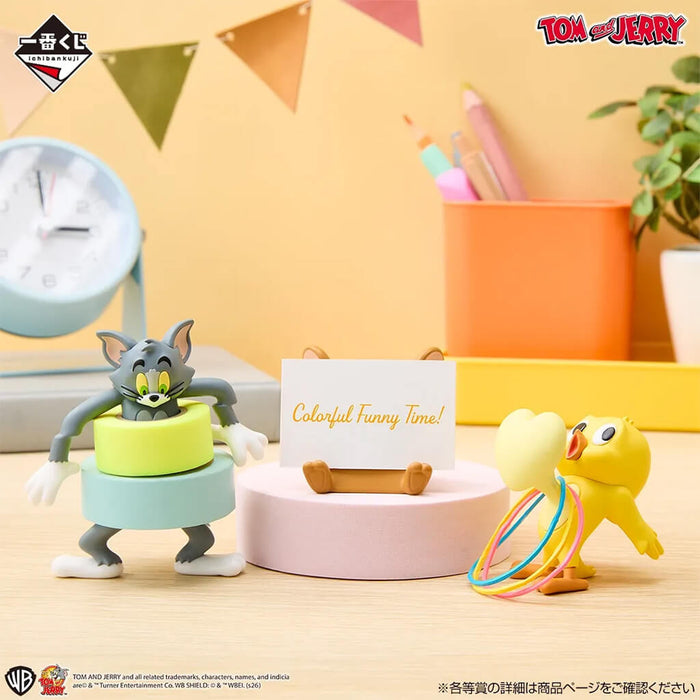 ICHIBAN KUJI TOM AND JERRY COLORFUL FUNNY TIME! - FIGURINES CHAOTIC DESKTOP FULL SET LOT G