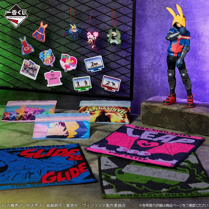 ICHIBAN KUJI VIGILANTE MY HERO ACADEMIA ILLEGALS - ZIPPER BAG + STICKERS FULL SET LOT H