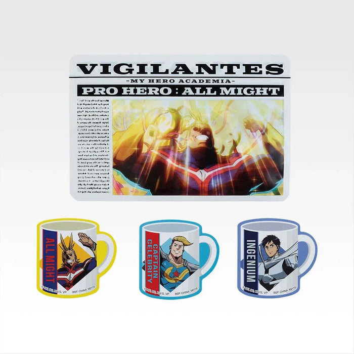 ICHIBAN KUJI VIGILANTE MY HERO ACADEMIA ILLEGALS - ZIPPER BAG + STICKERS FULL SET LOT H