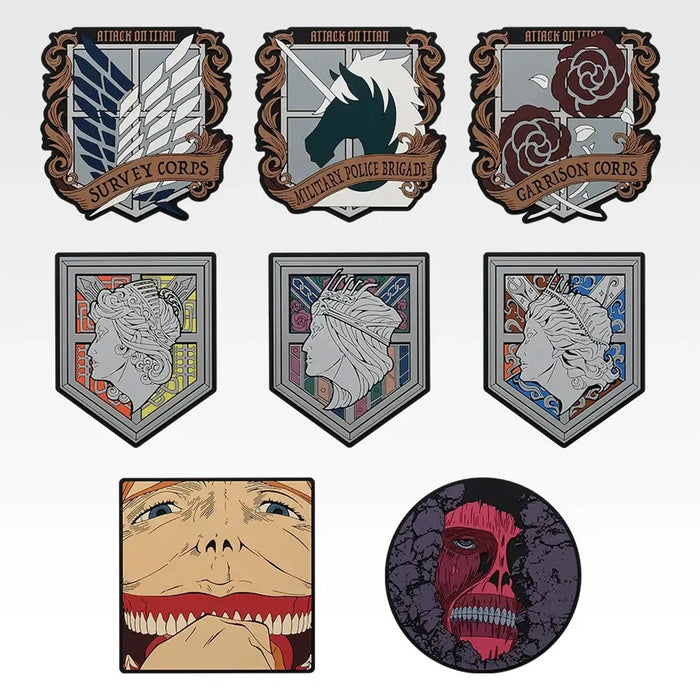 Ichiban Kuji Attack on Titan Dedicate Your Heart - Rubber Collection Full Set Lot I