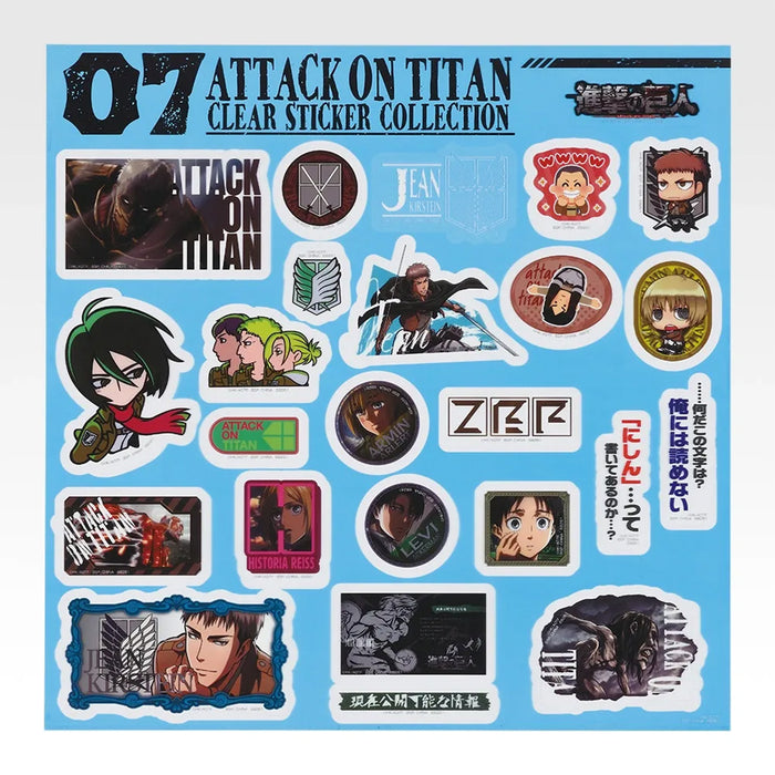 Ichiban Kuji Attack on Titan Dedicate Your Heart - Stickers Full Set Lot J