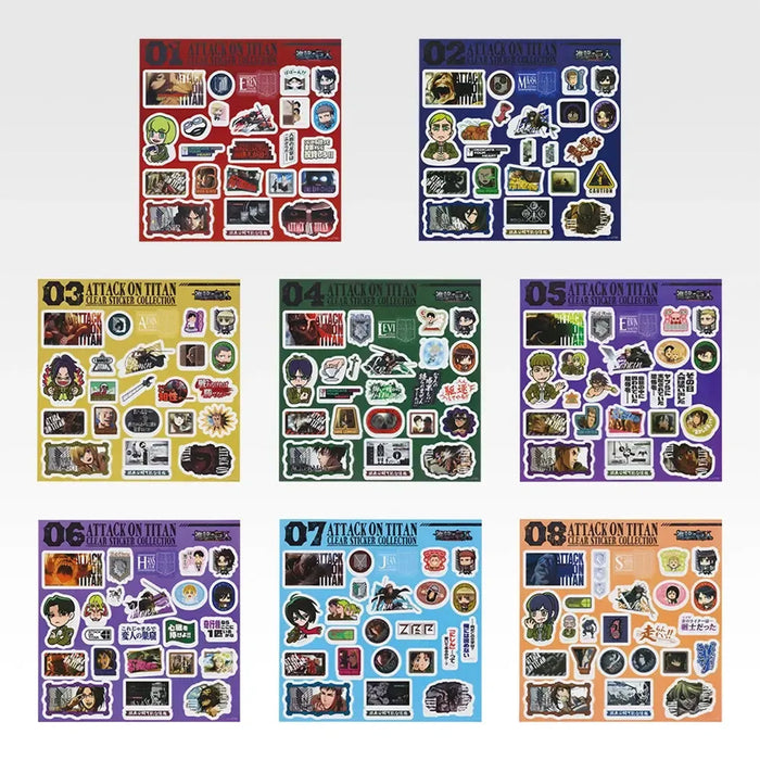 Ichiban Kuji Attack on Titan Dedicate Your Heart - Stickers Full Set Lot J