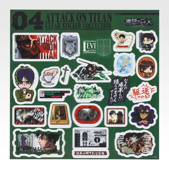 Ichiban Kuji Attack on Titan Dedicate Your Heart - Stickers Full Set Lot J