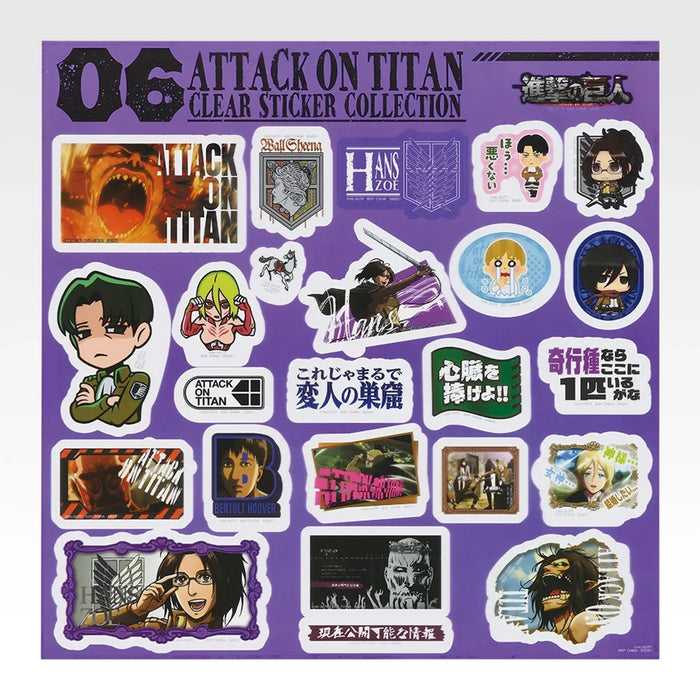 Ichiban Kuji Attack on Titan Dedicate Your Heart - Stickers Full Set Lot J
