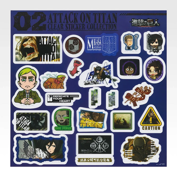 Ichiban Kuji Attack on Titan Dedicate Your Heart - Stickers Full Set Lot J