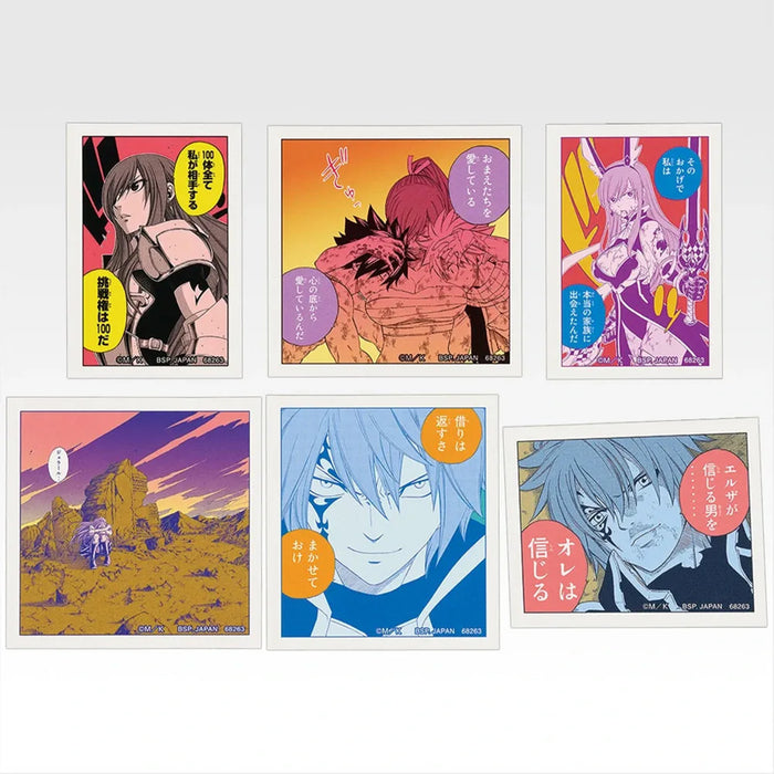Ichiban Kuji FAIRY TAIL 20th ANNIVERSARY - Set completo de pegatinas Lot G