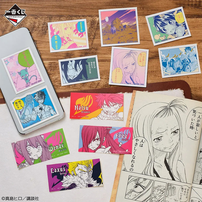 Ichiban Kuji FAIRY TAIL 20th ANNIVERSARY - Set completo de pegatinas Lot G
