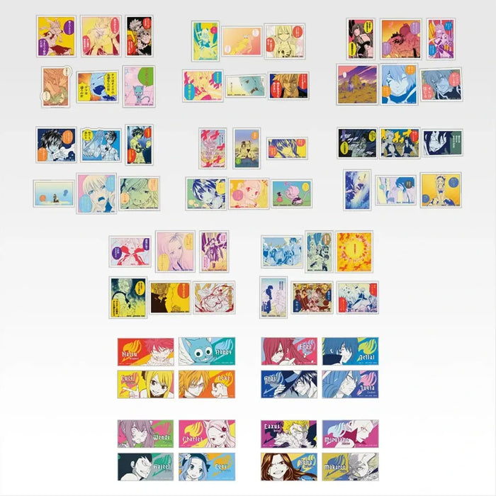 Ichiban Kuji FAIRY TAIL 20th ANNIVERSARY - Set completo de pegatinas Lot G
