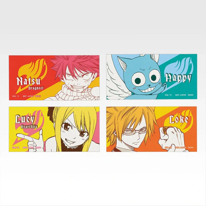 Ichiban Kuji FAIRY TAIL 20th ANNIVERSARY - Set completo de pegatinas Lot G