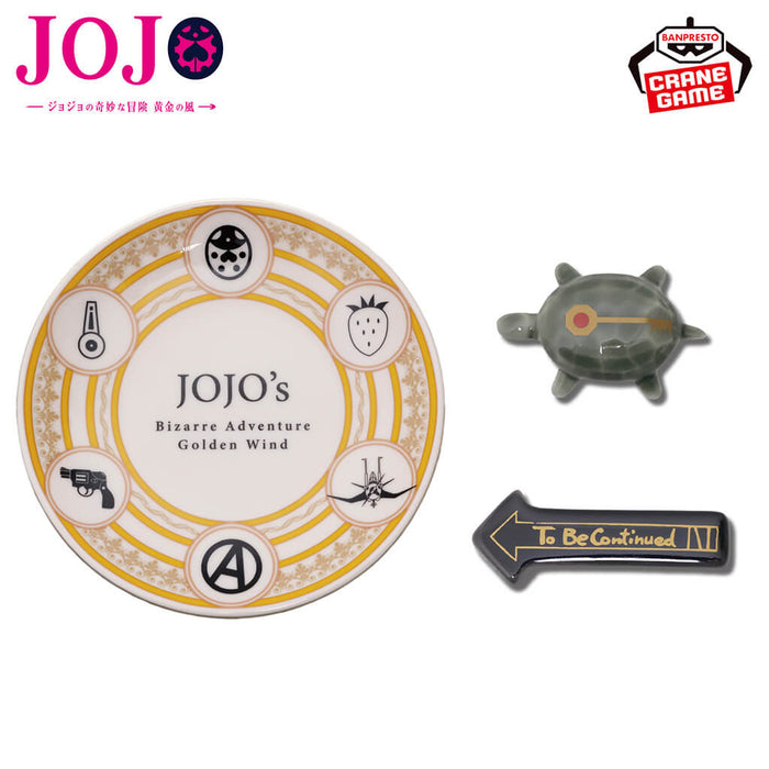 JOJO'S BIZARRE ADVENTURE GOLDEN WIND - CERAMIC PLATE & CUTLERY SET