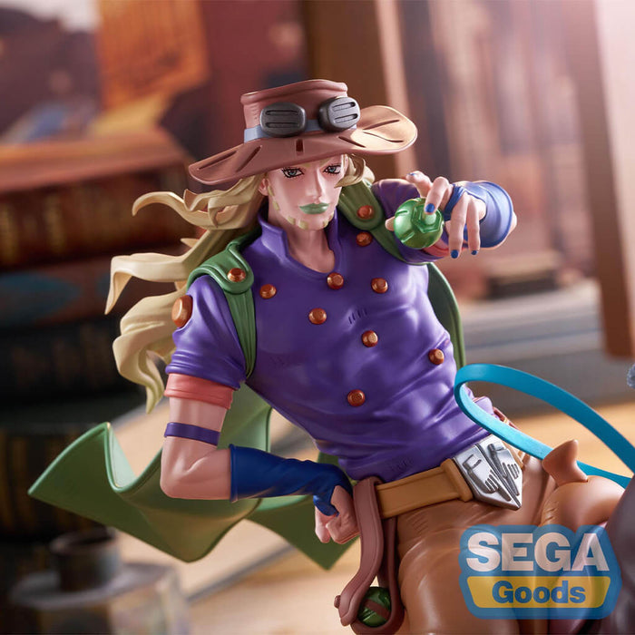 JOJO'S BIZARRE ADVENTURE STEEL BALL RUN - FIGURA GYRO ZEPPELI & VALKYRIE XROSS LINK