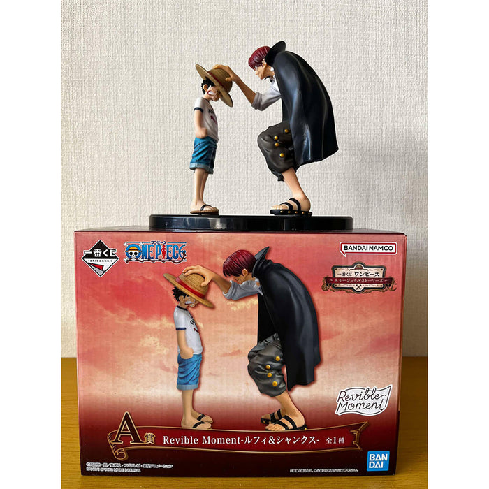 ICHIBAN KUJI ONE PIECE REVIBLE MOMENT - FIGURINE LUFFY & SHANKS LOT A (OCCASION)