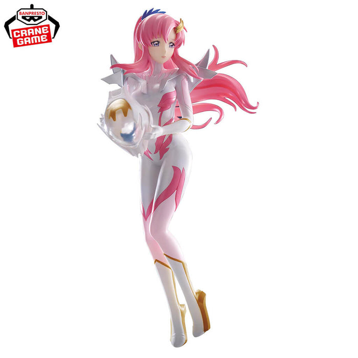 FIGURA DE LACUS CLYNE (VERSIÓN CON TRAJE DE PILOTO) DE GUNDAM SEED FREEDOM CON TRAJE MÓVIL BRILLO Y GLAMOUR