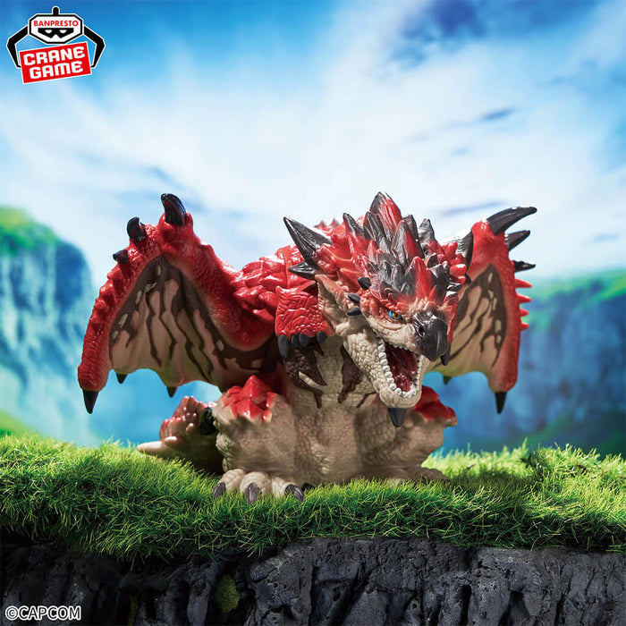 CAZADOR DE MONSTRUOS - FIGURA DE BESTIAS SENTADAS DEL DRAGÓN DE FUEGO MASCULINO RATHALOS