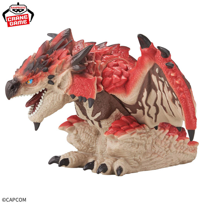 CAZADOR DE MONSTRUOS - FIGURA DE BESTIAS SENTADAS DEL DRAGÓN DE FUEGO MASCULINO RATHALOS