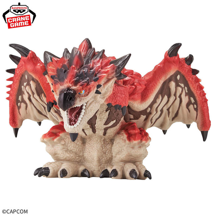 CAZADOR DE MONSTRUOS - FIGURA DE BESTIAS SENTADAS DEL DRAGÓN DE FUEGO MASCULINO RATHALOS