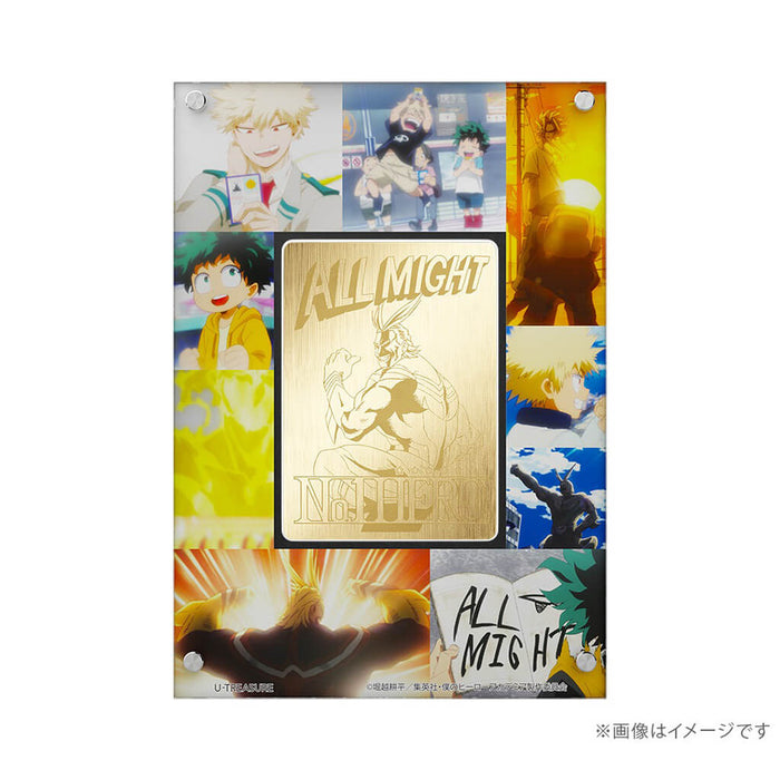 MY HERO ACADEMIA - ALL MIGHT CARD SILVER (YELLOW GOLD COATING)