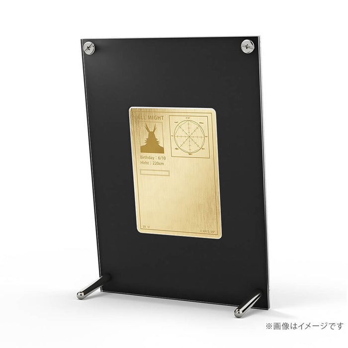 MY HERO ACADEMIA - ALL MIGHT CARD SILVER (YELLOW GOLD COATING)