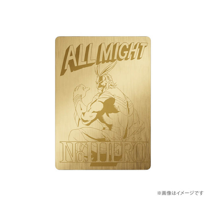 MY HERO ACADEMIA - ALL MIGHT CARD SILVER (YELLOW GOLD COATING)