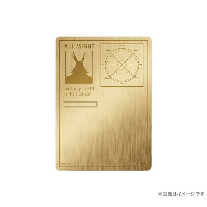 MY HERO ACADEMIA - ALL MIGHT CARD SILVER (YELLOW GOLD COATING)