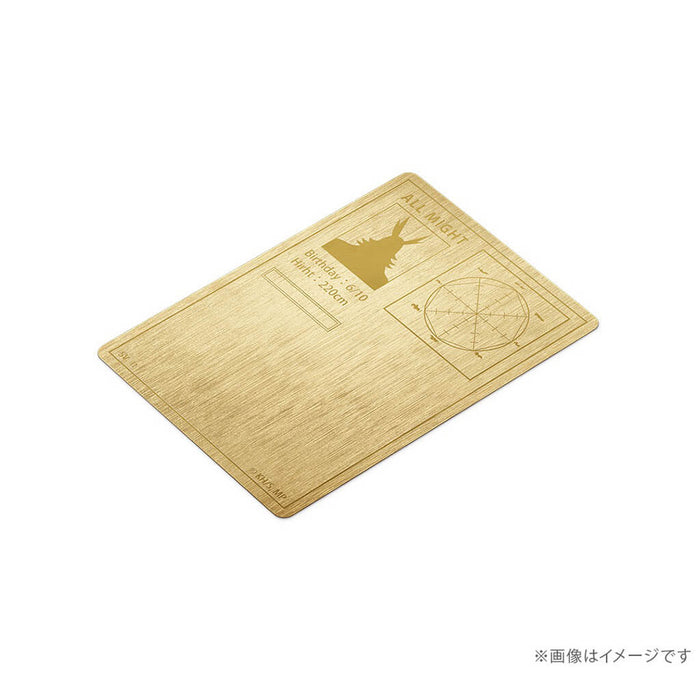MY HERO ACADEMIA - ALL MIGHT CARD SILVER (YELLOW GOLD COATING)