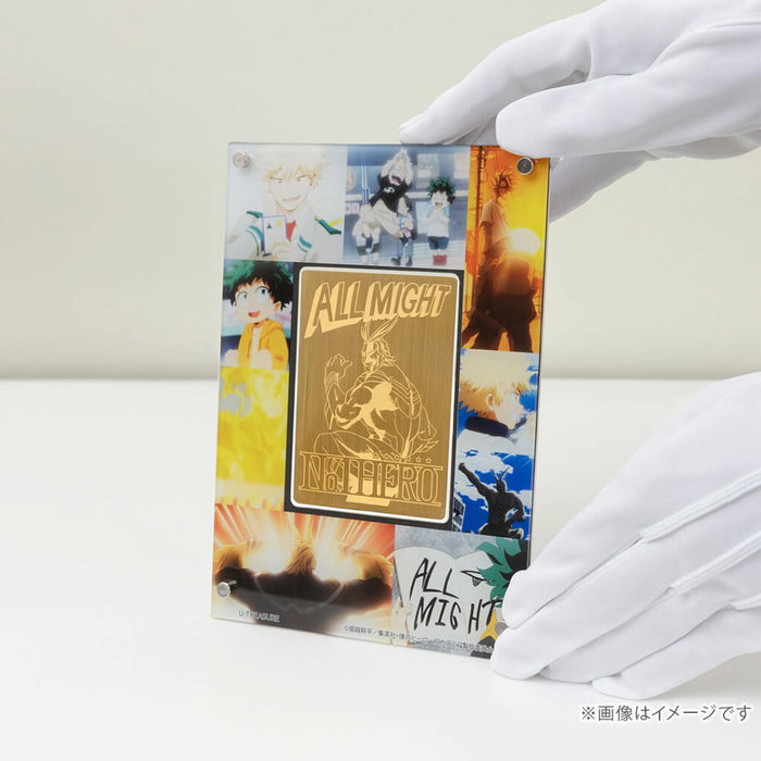 MY HERO ACADEMIA - ALL MIGHT CARD SILVER (YELLOW GOLD COATING)
