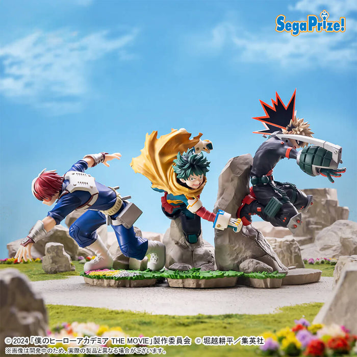 Figuras de Izuku, Shoto y Katsuki de My Hero Academia (La película "You're Next") - Enlace de Xross