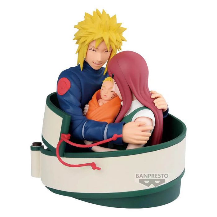NARUTO - FIGURINE DIORAMA MINATO & KUSHINA & NARUTO 72 SERIES 53