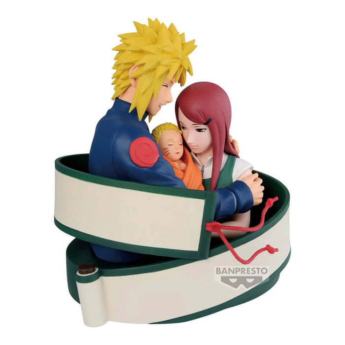 NARUTO - FIGURINE DIORAMA MINATO & KUSHINA & NARUTO 72 SERIES 53