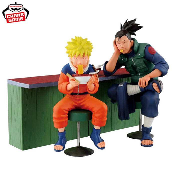 NARUTO - FIGURINES UZUMAKI NARUTO & IRUKA UMINO (NARUTO 72 SERIES 16) A MOMENT AT ICHIRAKU