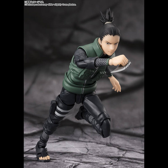 NARUTO SHIPPUDEN - FIGURINE SHIKAMARU NARA (BRILLIANT STRATEGIST) SH FIGUARTS JAPANDCO 4