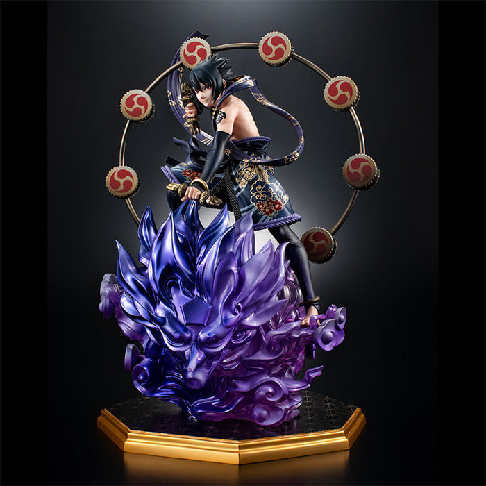 NARUTO SHIPPUDEN - FIGURINE UCHIHA SASUKE RAIJIN PRECIOUS G.E.M. SERIES JAPANDCO 4c