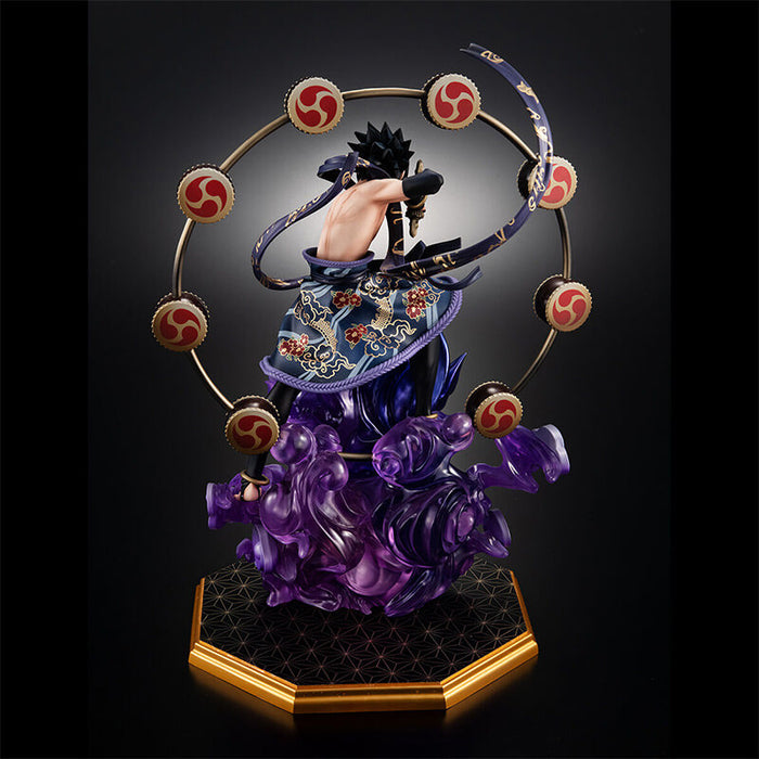 NARUTO SHIPPUDEN - FIGURINE UCHIHA SASUKE RAIJIN PRECIOUS G.E.M. SERIES JAPANDCO 6c