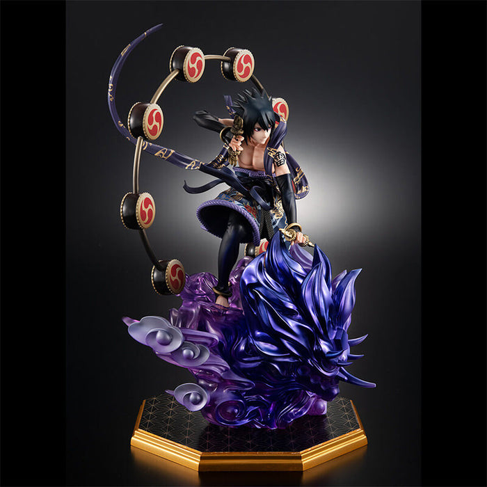 NARUTO SHIPPUDEN - FIGURINE UCHIHA SASUKE RAIJIN PRECIOUS G.E.M. SERIES JAPANDCO 7c