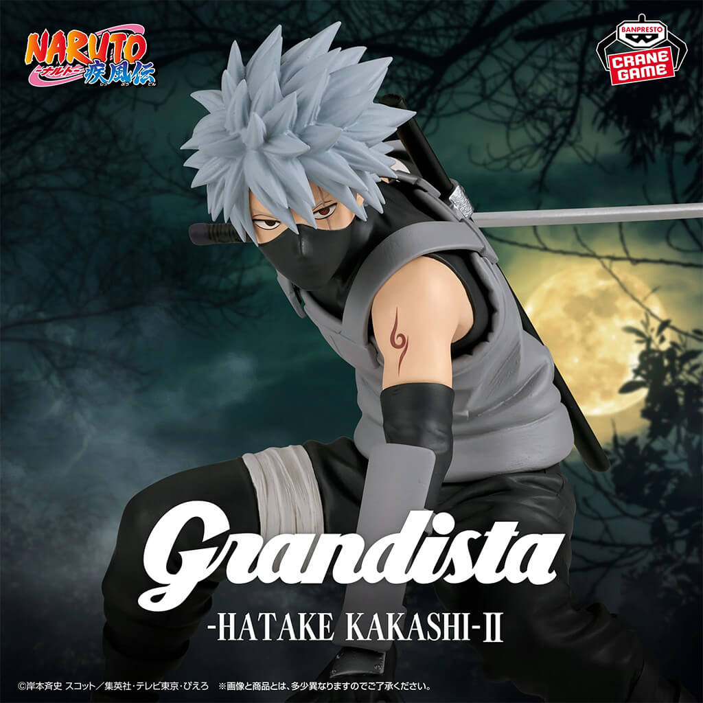 NARUTO SHIPPUDEN - FIGURA HATAKE KAKASHI II GRANDISTA