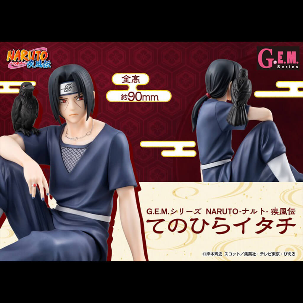 NARUTO SHIPPUDEN - FIGURA ITACHI UCHIHA PALM SIZE GEM SERIES